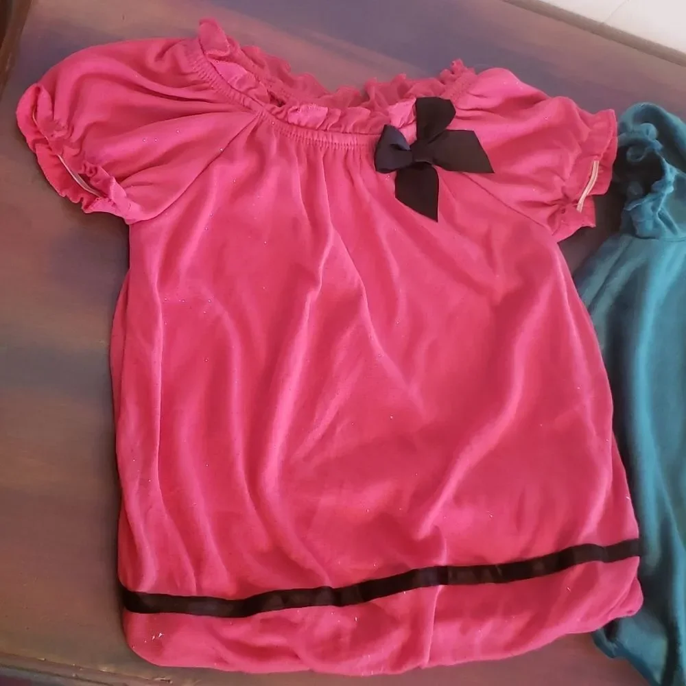 Cute Pair of Healthtex Girls Tops Sz 18 Mos